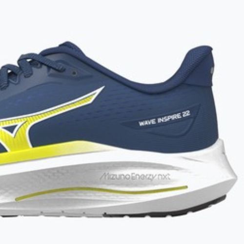 Men's running shoes Mizuno Wave Inspire 22 estate blue/lightning yellow