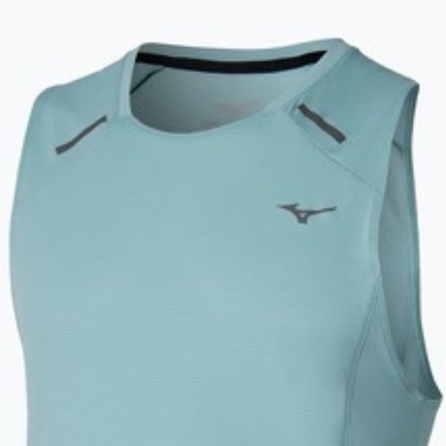 Men's running top Mizuno Active DryAeroFlow Tank Top aquifer