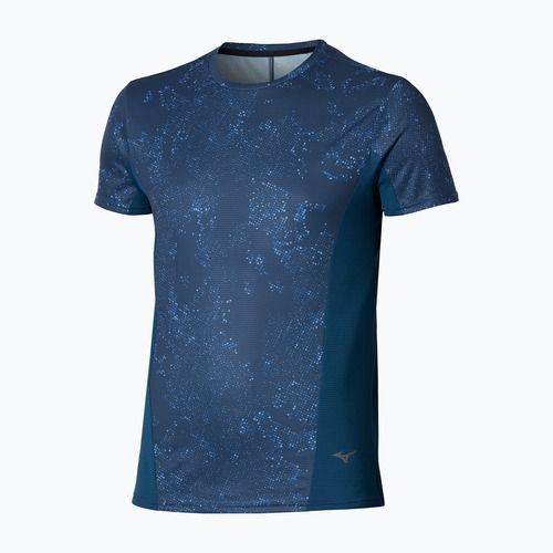 Men's running top Mizuno Active DryAeroFlow Graphic estate blue