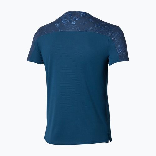 Men's running top Mizuno Active DryAeroFlow Graphic estate blue