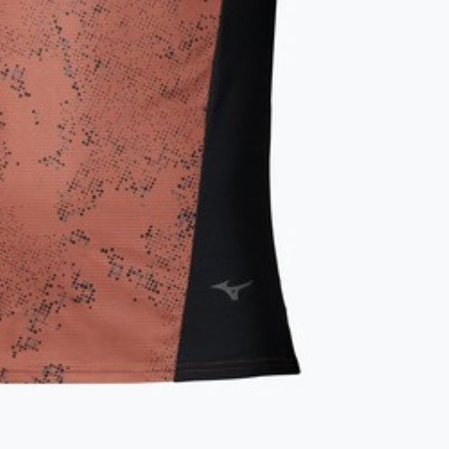Men's running top Mizuno Active DryAeroFlow Graphic copper brown