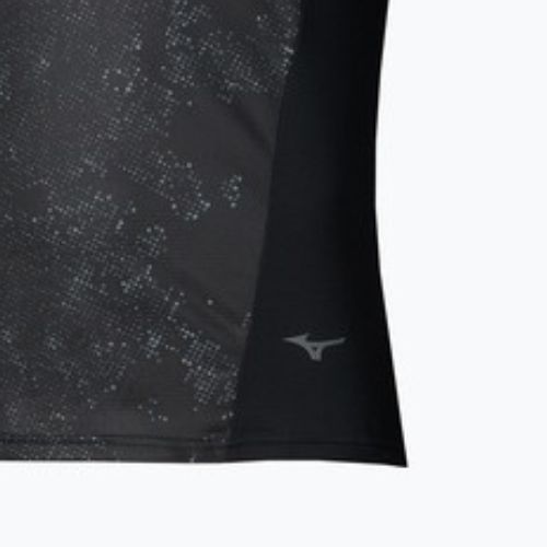 Men's running top Mizuno Active DryAeroFlow Graphic black/gray