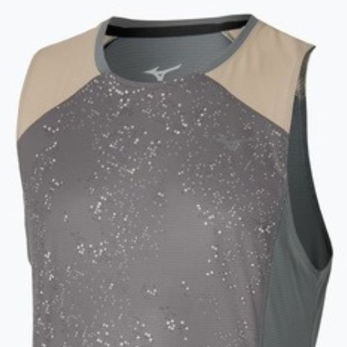 Men's running top Mizuno Active DryAeroFlow Graphic Tank Top lava smoke