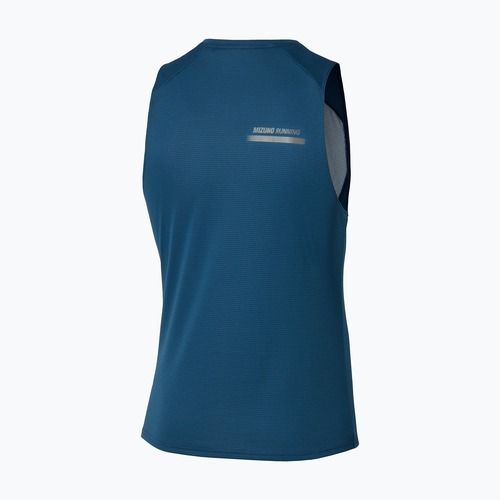Men's running top Mizuno Active DryAeroFlow Graphic Tank Top estate blue