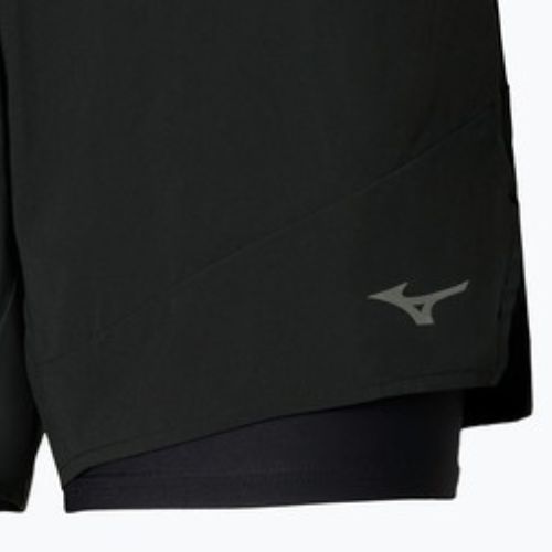 Women's running shorts Mizuno Active 2in1 4.5 black