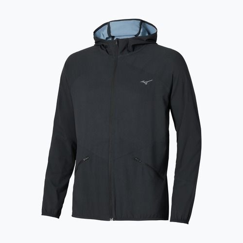 Men's running jacket Mizuno Active Alpha Hooded black