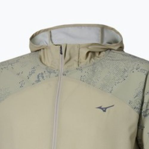 Men's running jacket Mizuno Active Alpha Hooded elm