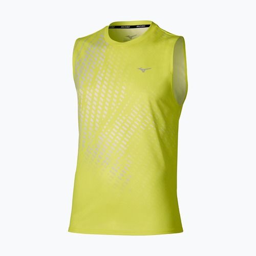 Men's running top Mizuno Core Graphic Sleeveless lightning yellow