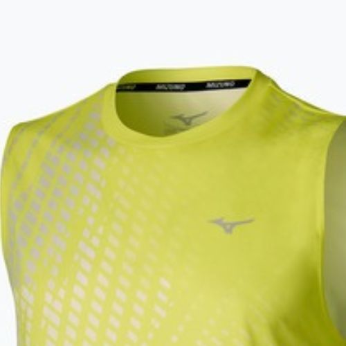 Men's running top Mizuno Core Graphic Sleeveless lightning yellow