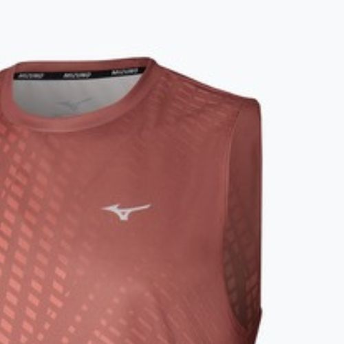 Men's running top Mizuno Core Graphic Sleeveless copper brown
