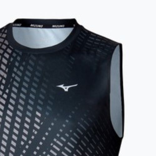 Men's running top Mizuno Core Graphic Sleeveless black/gray