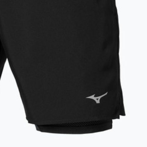 Men's running shorts Mizuno Core 5.5 Inches 2in1 black