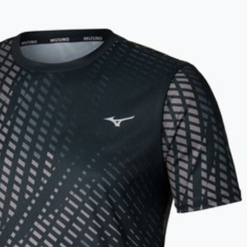 Men's running top Mizuno Core Graphic Tee black/gray