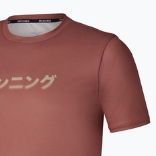Men's running top Mizuno Core Graphic TeeT-shirt do biegania męska Mizuno Core Graphic Tee copper brown