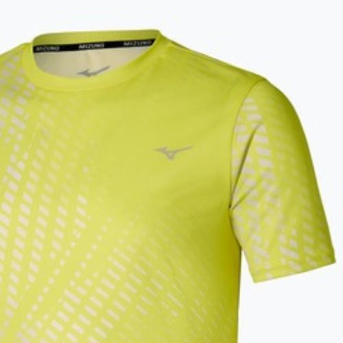 Men's running top Mizuno Core Graphic Tee lightning yellow