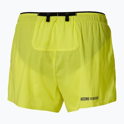 Men's running shorts Mizuno Tech Light Split 1.5 lightning yellow
