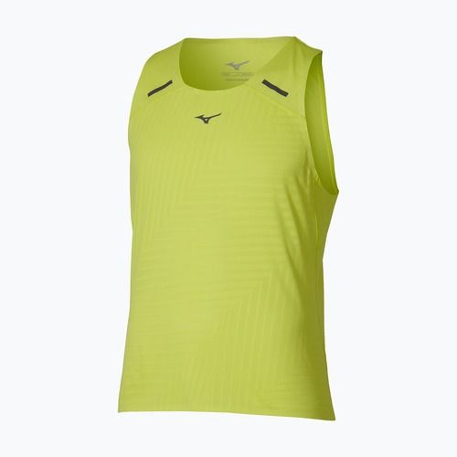 Men's running top Mizuno Tech Light Tank lightning yellow