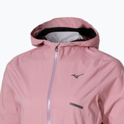 Women's running jacket Mizuno Trail Waterproof 20K Hooded rose elegance
