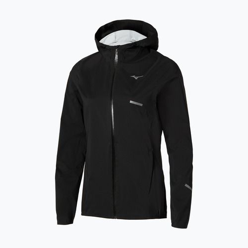 Women's running jacket Mizuno Trail Waterproof 20K Hooded black