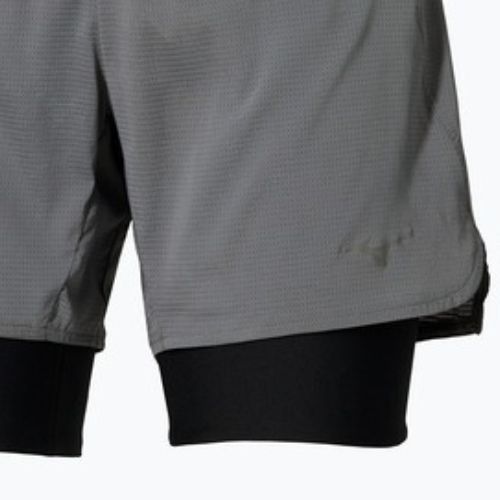 Women's running shorts Mizuno Trail Multipocket 2in1 lava smoke