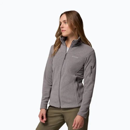 Women's fleece sweatshirt Columbia Fast Trek II city grey heather/city grey