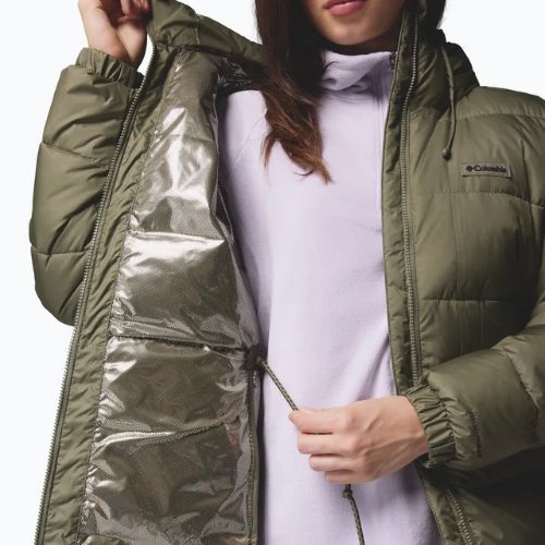 Women's insulated coat Columbia Pike Lake III Long stone green