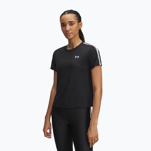 Women's training T-shirt Under Armour Tech Wordmark Tape black/white/white