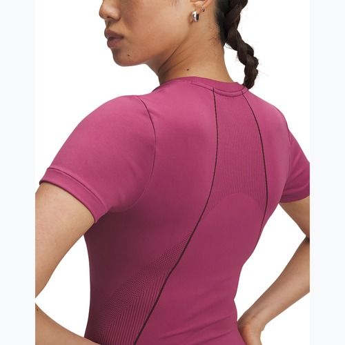 Women's training T-shirt Under Armour Vanish Seamless fuchsia dusk/dark maroon/dark maroon
