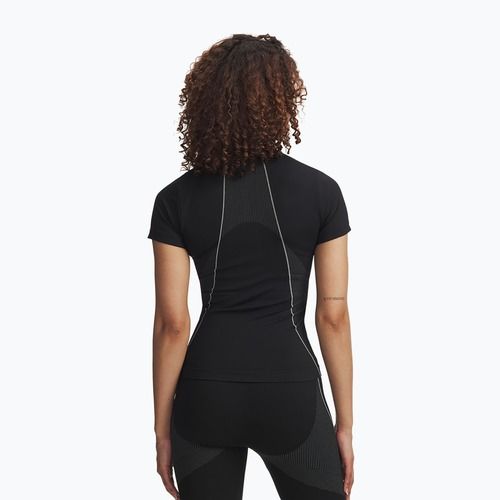 Women's training T-shirt Under Armour Vanish Seamless black/steel/steel
