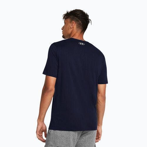 Men's training T-shirt Under Armour Sportstyle Logo Update academy/white