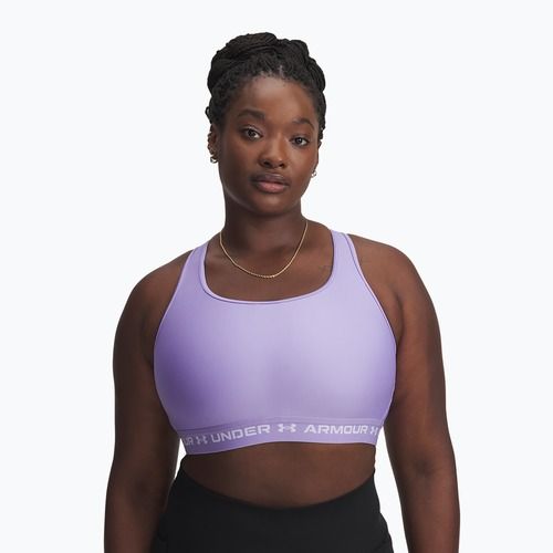 Training bra Under Armour Crossback Mid transparent/white