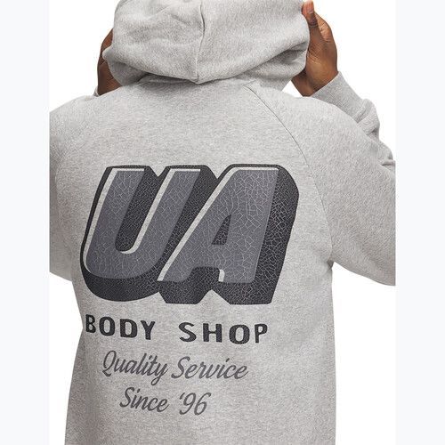 Men's sweatshirt Under Armour Rival Fleece HBR Logo Hoodie mod gray light heather/castlerock