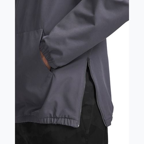 Men's sweatshirt Under Armour Unstoppable Woven Hoodie castlerock/white