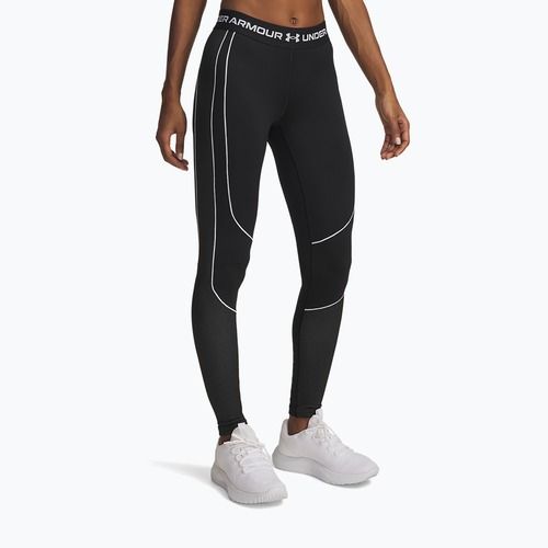 Women's training leggings Under Armour ColdGear Textured black/white/white