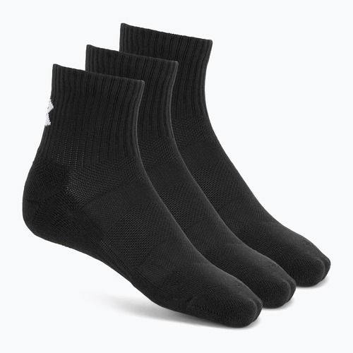 Socks Under Armour Training Cotton Quarter 3 pairs black/black/white