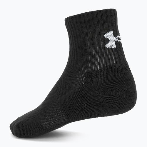 Socks Under Armour Training Cotton Quarter 3 pairs black/black/white