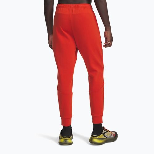 Men's training trousers Under Armour Unstoppable Fleece Jgr surplus orange black