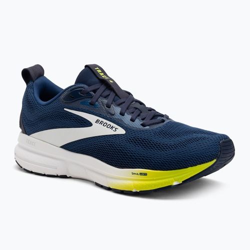 Men's running shoes Brooks Trace 4 navy/peacoat/acid lime