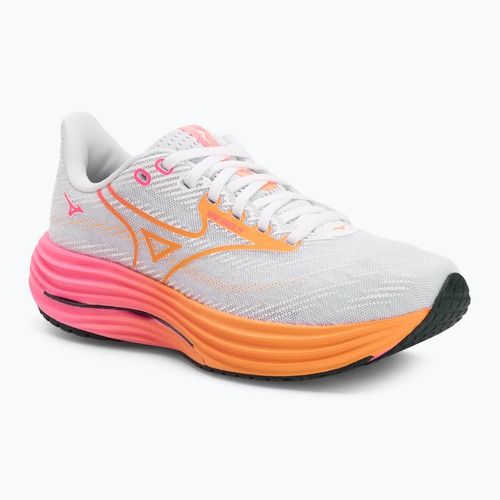 Running shoes Mizuno Wave Rider 28 white/tang orange/pink tetra