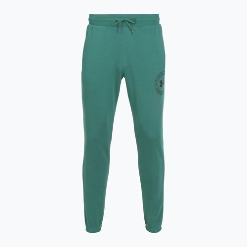 Men's trousers Under Armour Rival LW Graphic Jogger rack green/black