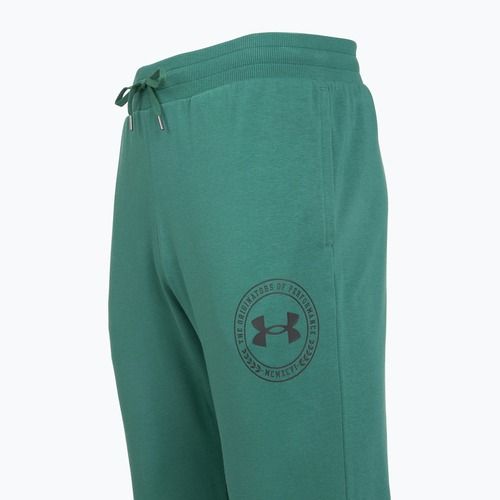 Men's trousers Under Armour Rival LW Graphic Jogger rack green/black