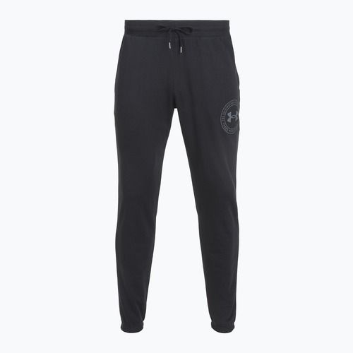 Men's trousers Under Armour Rival LW Graphic Jogger black/castelrock