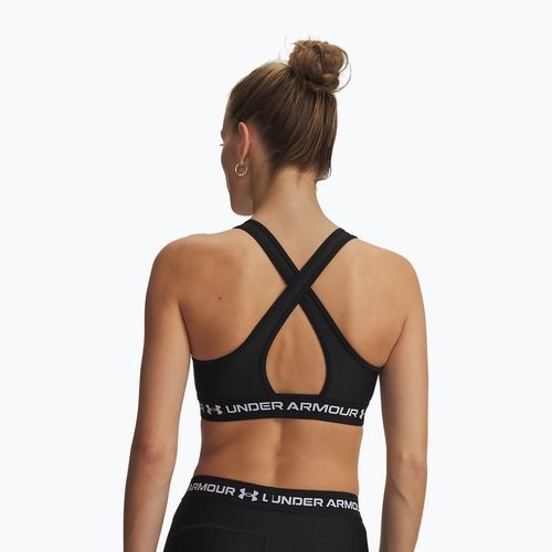 Training bra Under Armour Crossback Mid ultimate black/white
