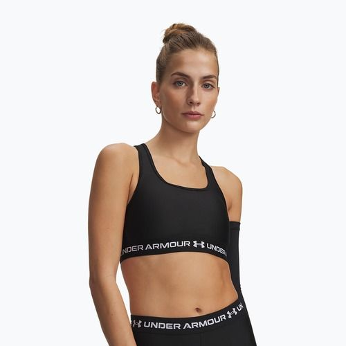 Training bra Under Armour Crossback Mid ultimate black/white
