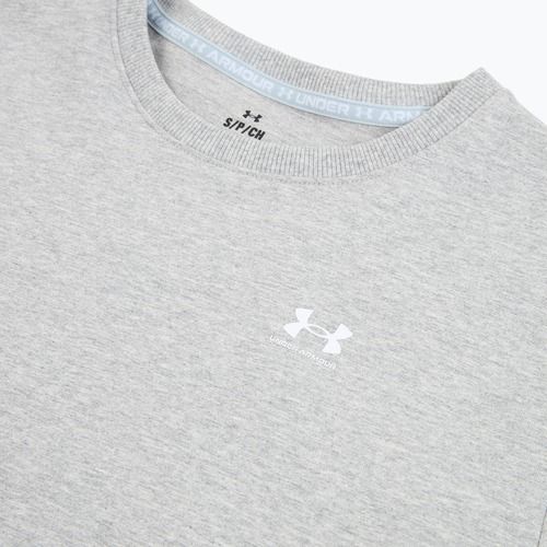 Women's sweatshirt Under Armour Sport Terry Crew mod gray light heather/white