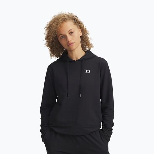 Women's sweatshirt Under Armour Sport Terry Hoodie black/white