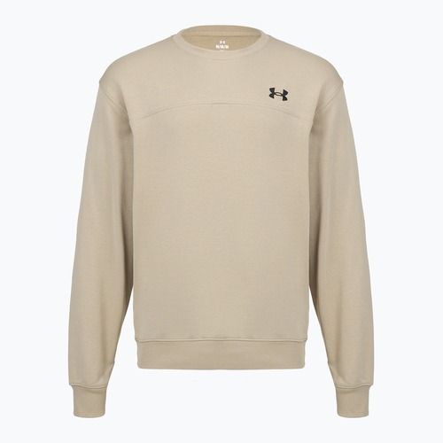 Men's sweatshirt Under Armour Rival LW Crew city khaki/black