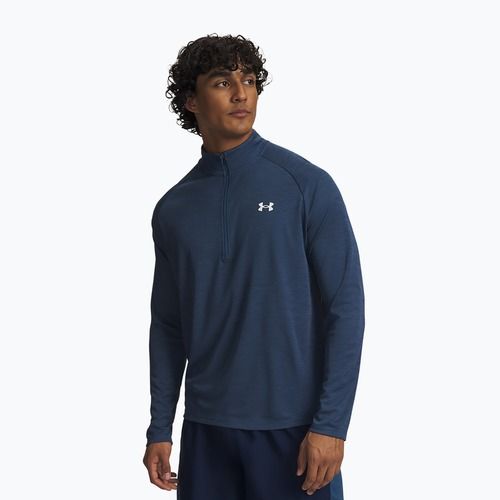 Men's longsleeve Under Armour Tech Textured 1/2 Zip wham blue/white