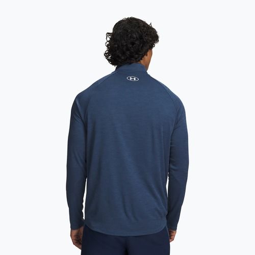 Men's longsleeve Under Armour Tech Textured 1/2 Zip wham blue/white