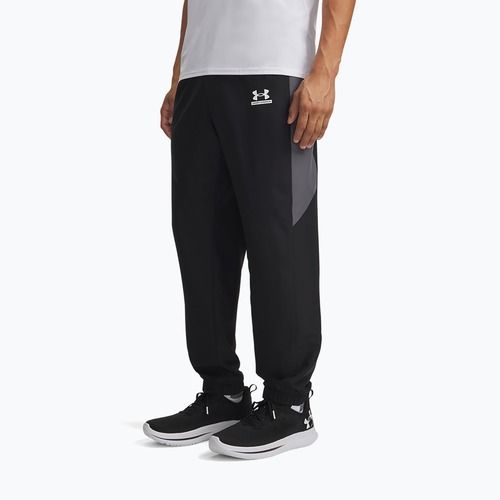 Men's trousers Under Armour Tech Sport black/castlerock/white